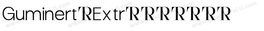 Guminert Extra字体转换